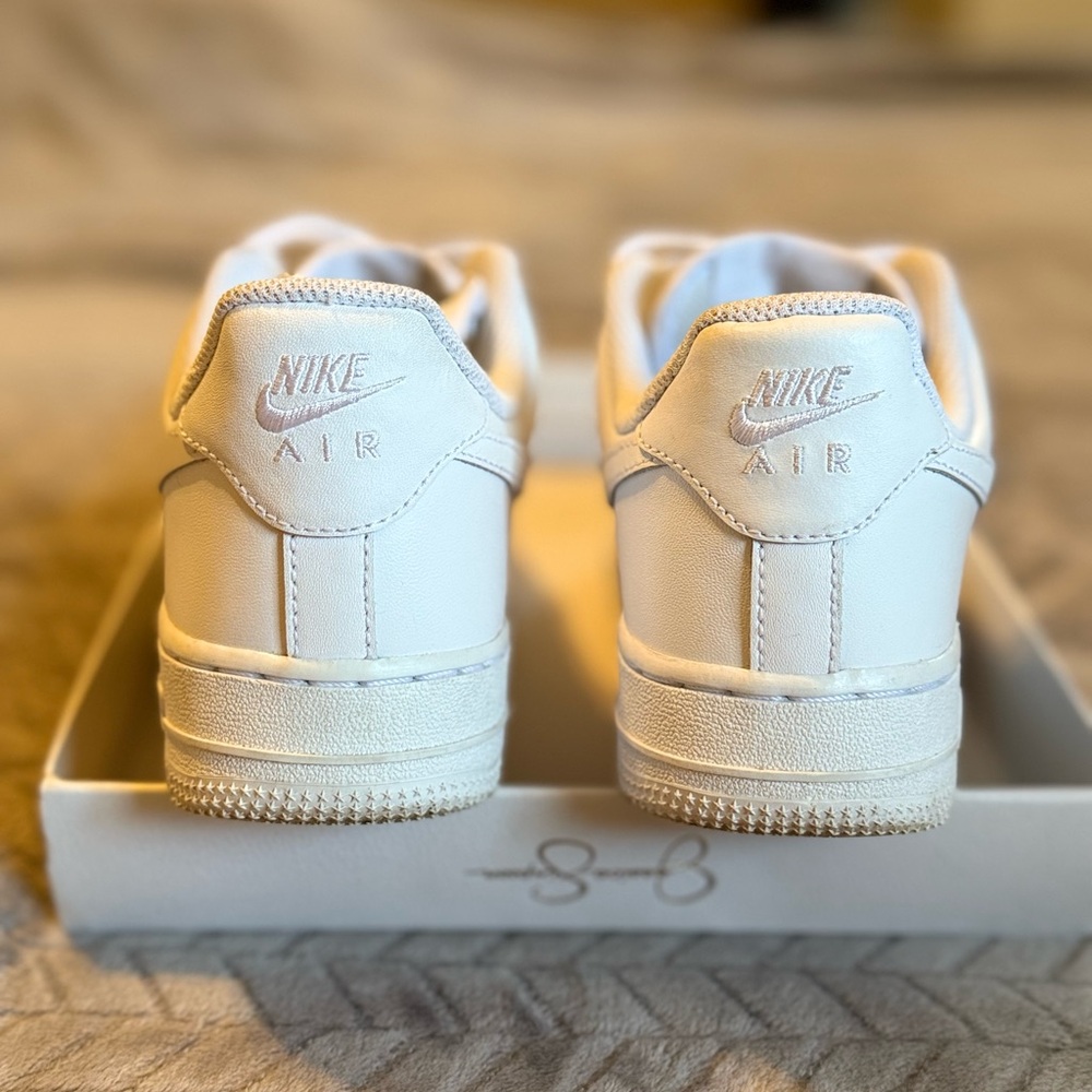 Nike White AF1 Sneakers - Picture 3 of 7